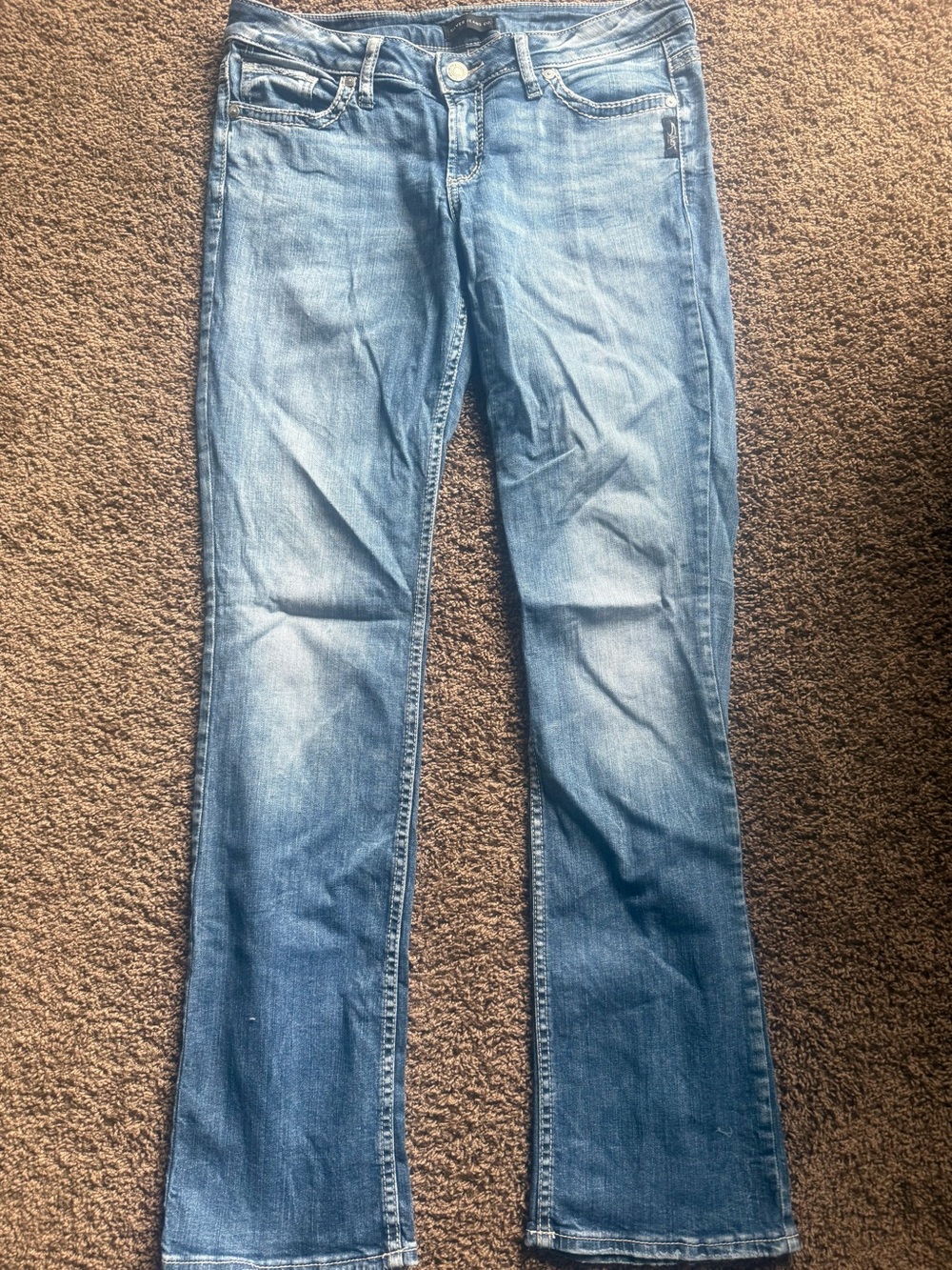 Silver Jeans Women's Medium Blue Bootcut Stretch Jeans